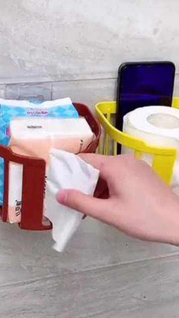 家居收納新選擇 多功能卷紙收納筐，實用好物提升生活品質